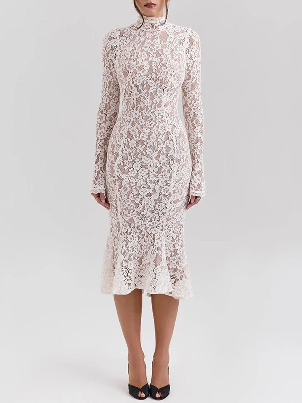 Ximena Long Sleeve Midi Dress - Fashion Pov