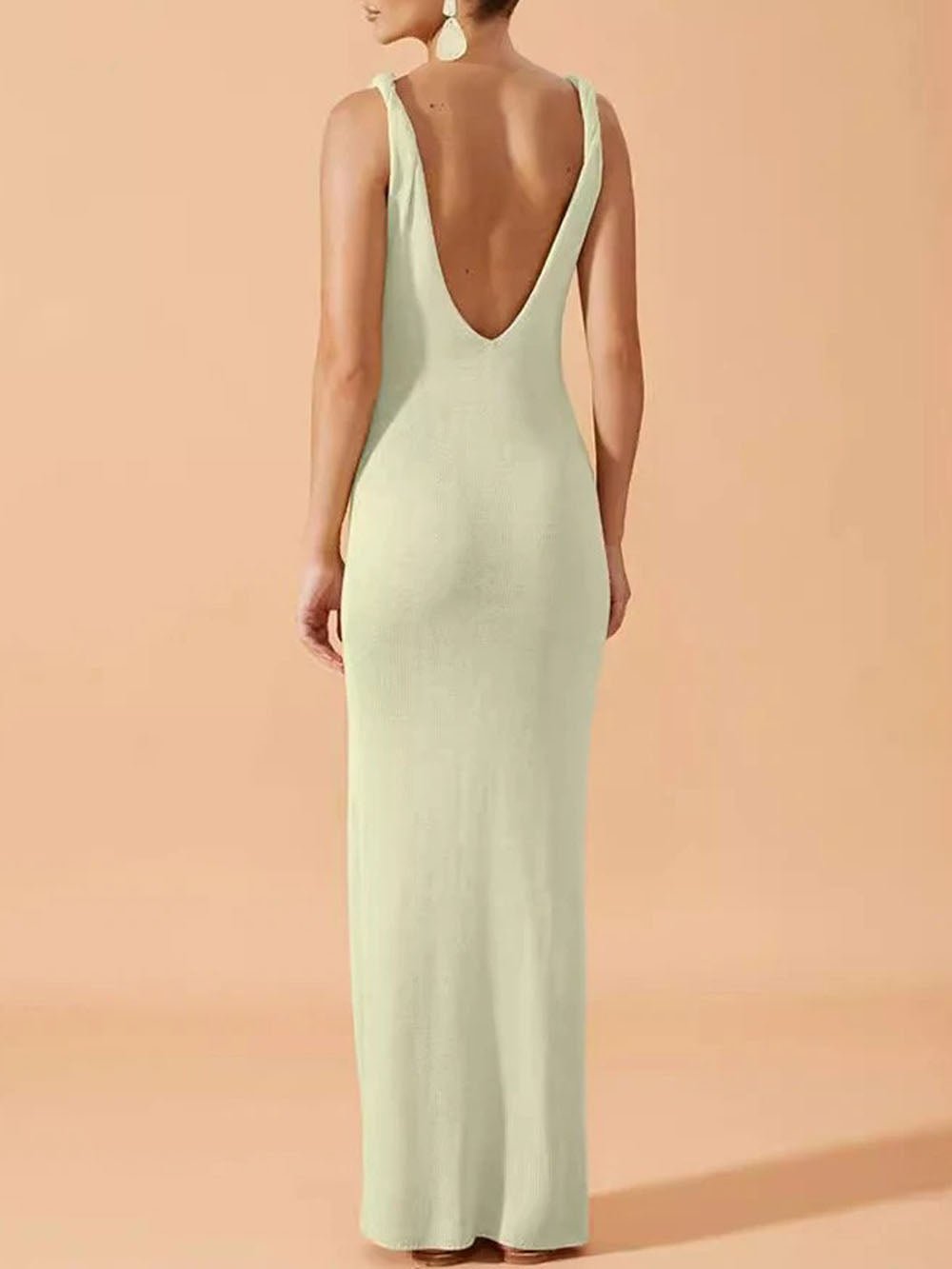 Zara Backless Maxi Dress - Fashion Pov