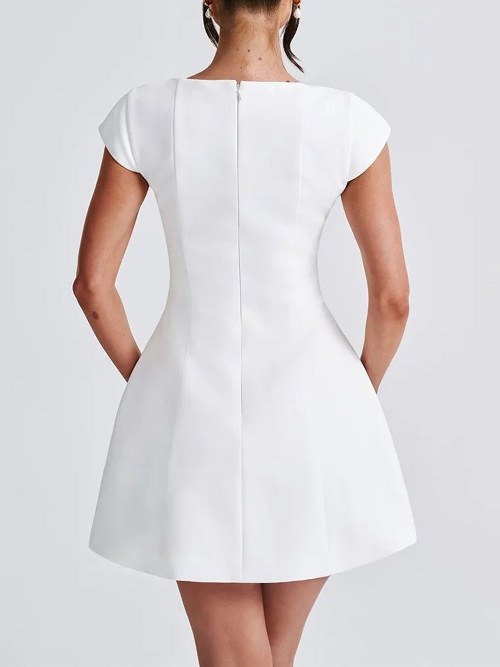 Zara Short Sleeve Mini Dress - Fashion Pov