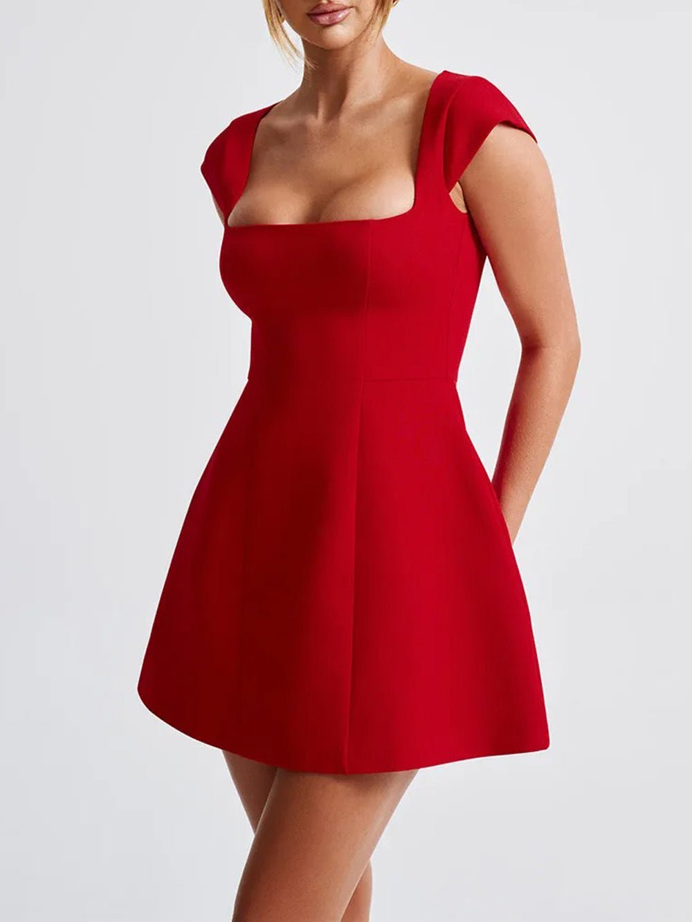 Zara Short Sleeve Mini Dress - Fashion Pov