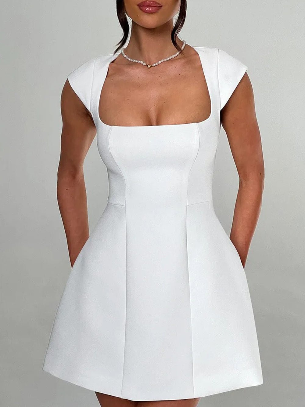 Zara Short Sleeve Mini Dress - Fashion Pov