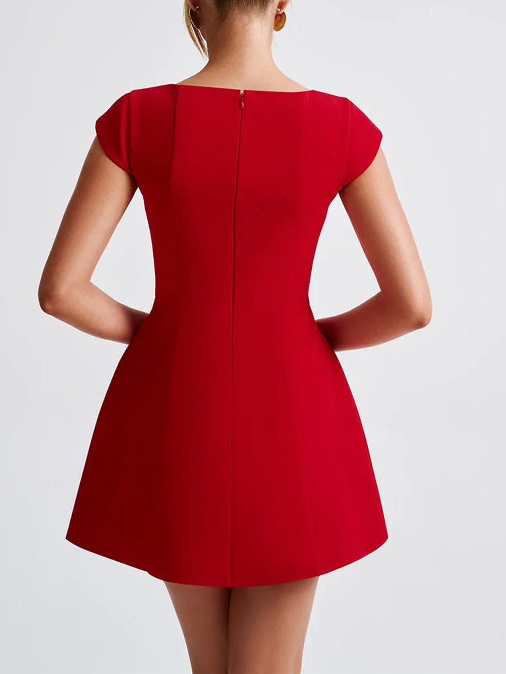 Zara Short Sleeve Mini Dress - Fashion Pov