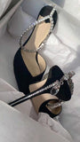 Ankle Rhinestone Heel - Fashion Pov