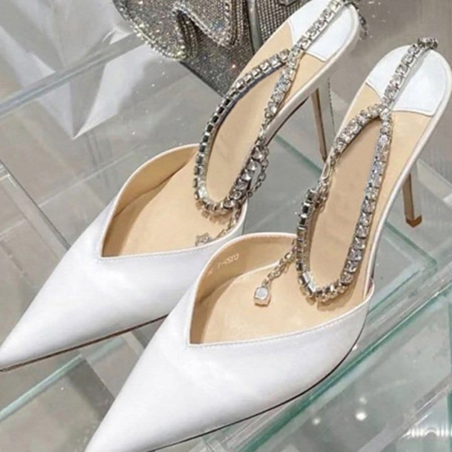 Ankle Rhinestone Heel - Fashion Pov