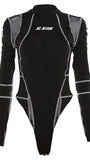 Aria Skinny Bodysuit Streetwear Top - Fashion Pov