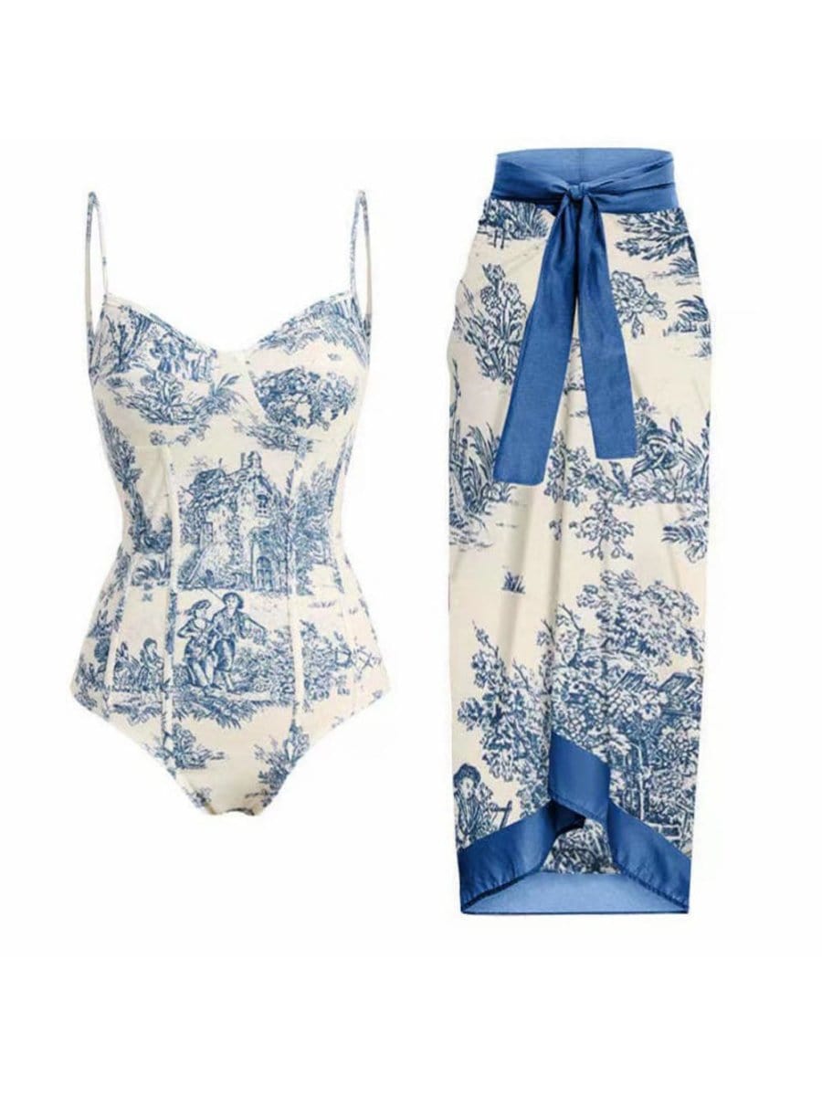 Carson Swimsuit & Ruffle Skirt Set - Fashion Pov