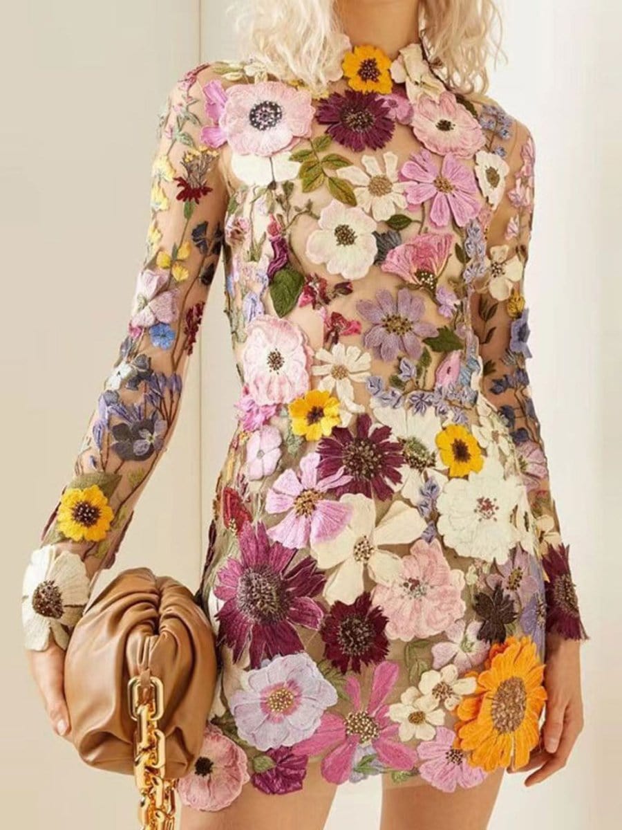 Charlotte Floral Mini Dress - Fashion Pov