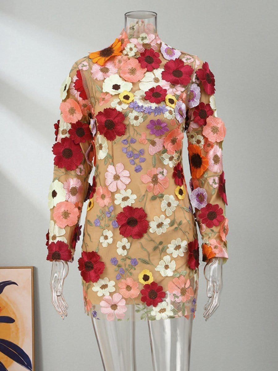 Charlotte Floral Mini Dress - Fashion Pov