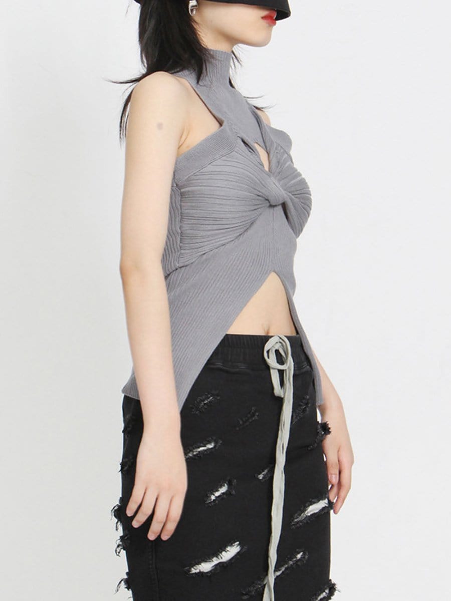 Claire Cut Out Vest Top - Fashion Pov