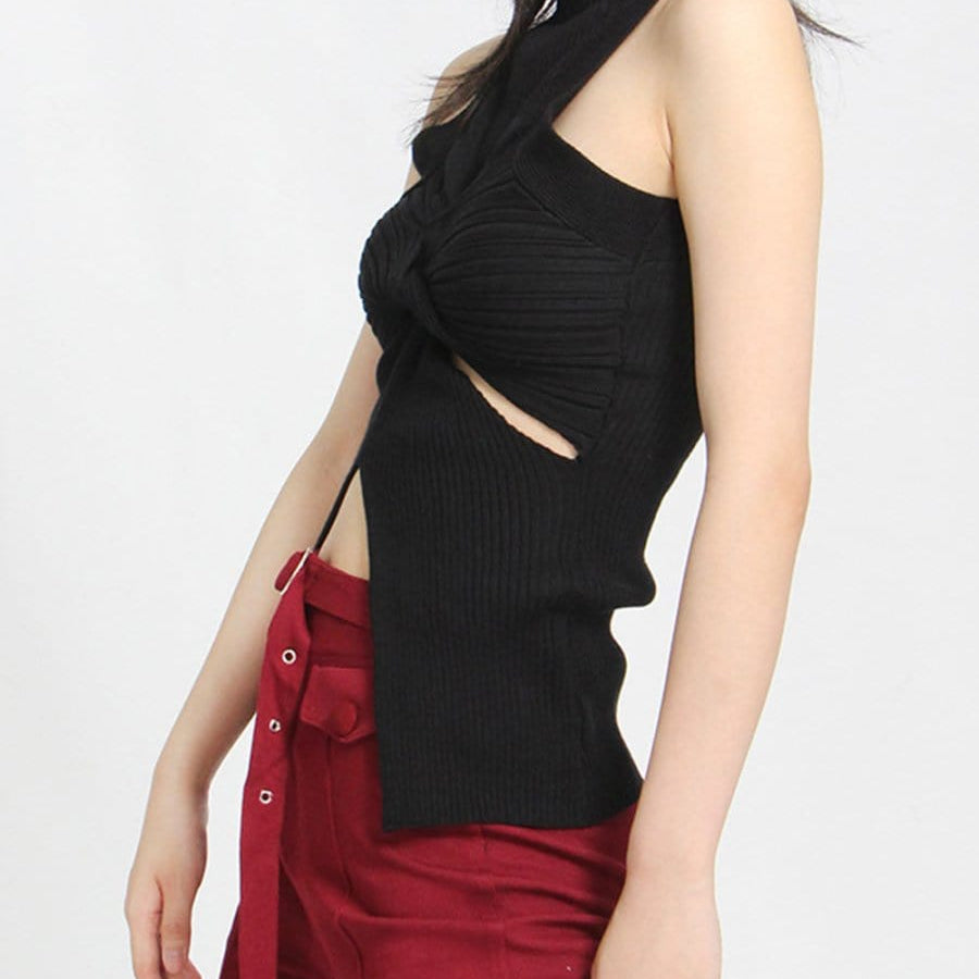 Claire Cut Out Vest Top - Fashion Pov