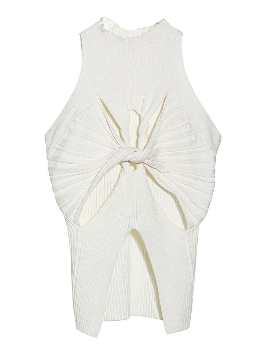 Claire Cut Out Vest Top - Fashion Pov