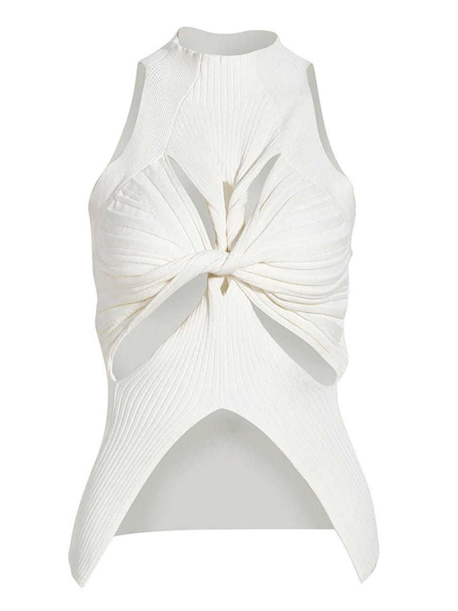 Claire Cut Out Vest Top - Fashion Pov