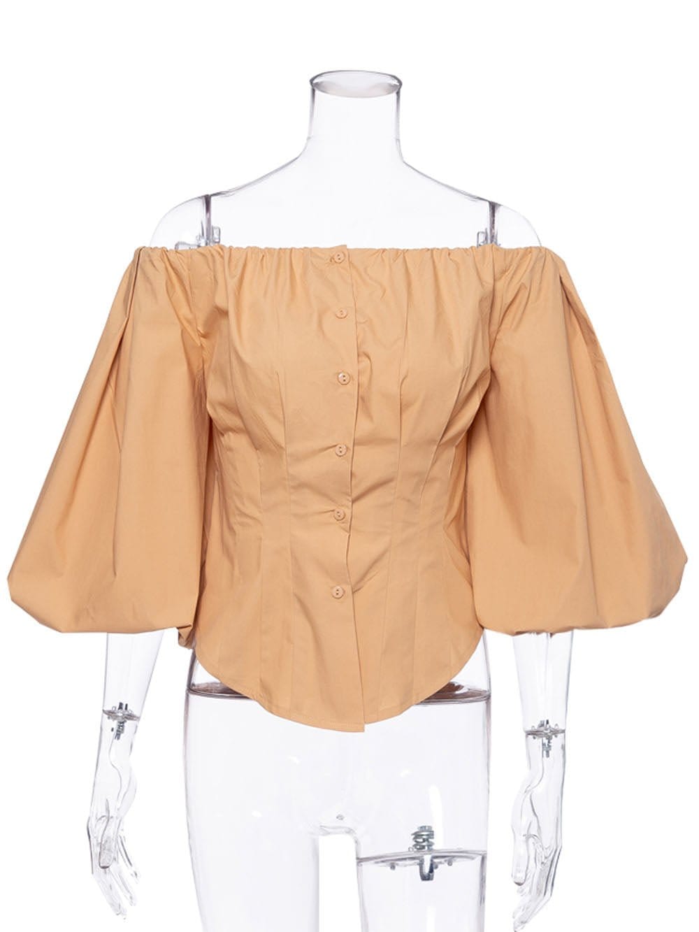 Clara Off Shoulder Lantern Sleeve Top - Fashion Pov