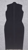 Elaine Sleeveless Bodycon Midi Dress - Fashion Pov