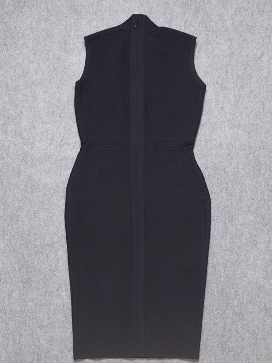 Elaine Sleeveless Bodycon Midi Dress - Fashion Pov