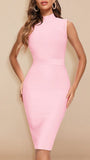Elaine Sleeveless Bodycon Midi Dress - Fashion Pov