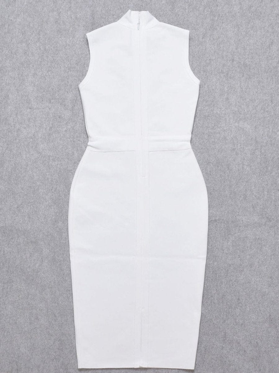 Elaine Sleeveless Bodycon Midi Dress - Fashion Pov