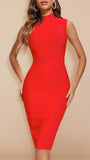 Elaine Sleeveless Bodycon Midi Dress - Fashion Pov