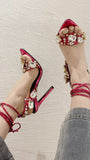 Harlow Ankle Rhinestone Toe Heel - Fashion Pov