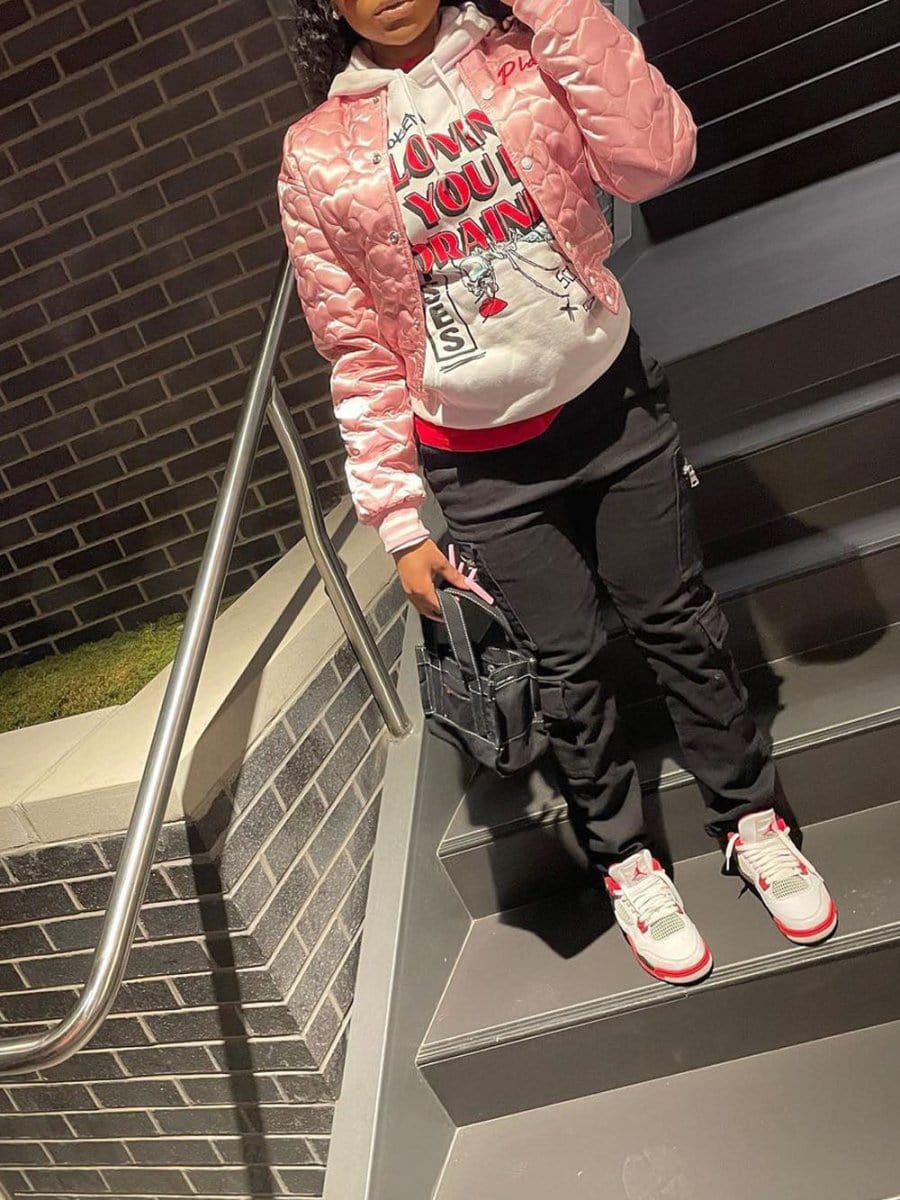 Jayden Letter Cotton Padded Jacket - Fashion Pov