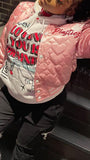 Jayden Letter Cotton Padded Jacket - Fashion Pov
