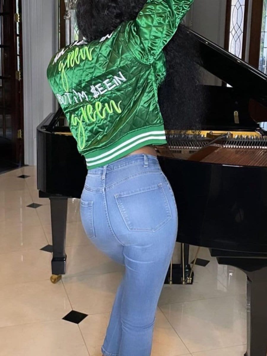 Jayden Letter Cotton Padded Jacket - Fashion Pov