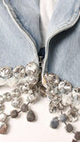 Lyric Diamond Denim Jacket - Fashion Pov