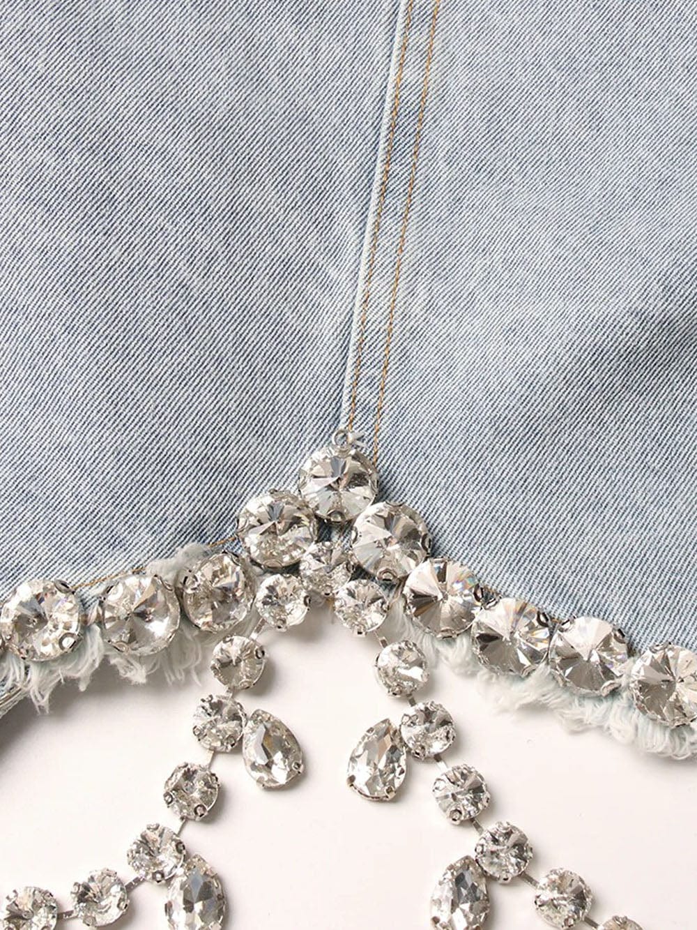 Lyric Diamond Denim Jacket - Fashion Pov