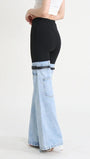 Mansi Denim Hit Wide Leg Pants - Fashion Pov