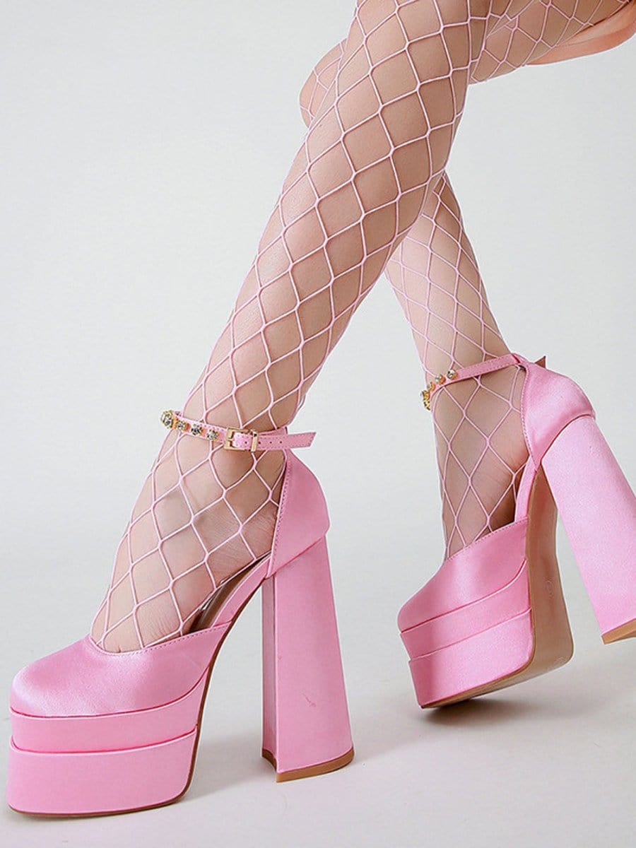 Mina Toe Rhinestone Heel - Fashion Pov