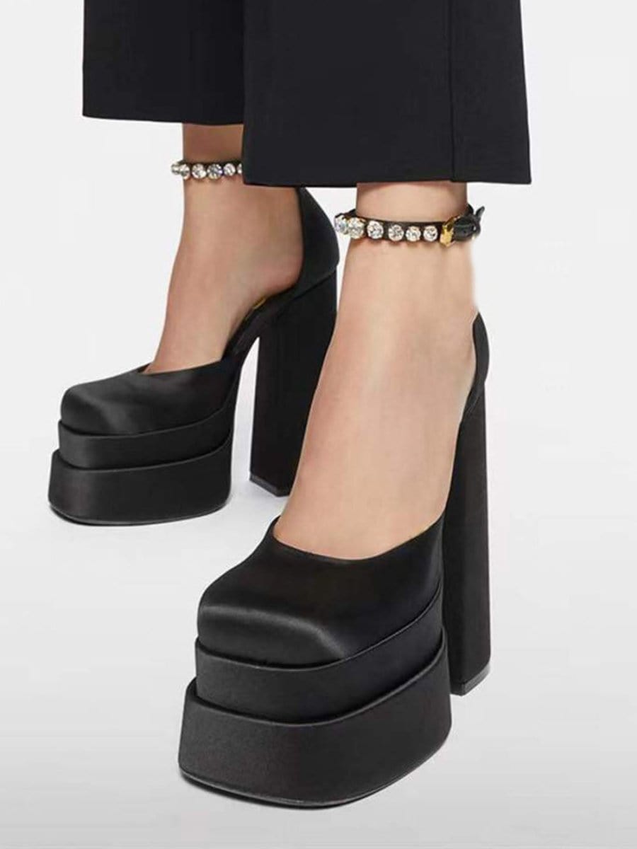 Mina Toe Rhinestone Heel - Fashion Pov