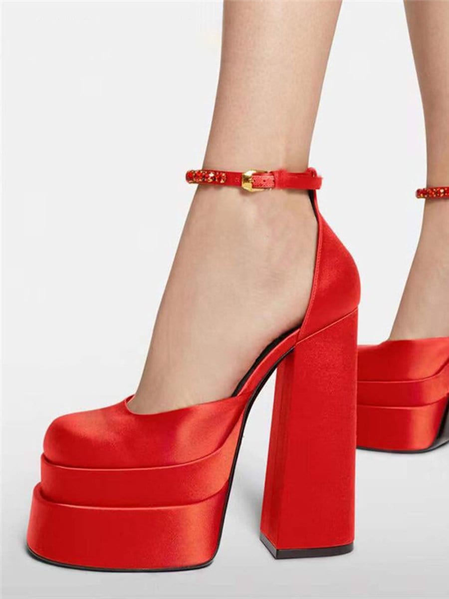 Mina Toe Rhinestone Heel - Fashion Pov