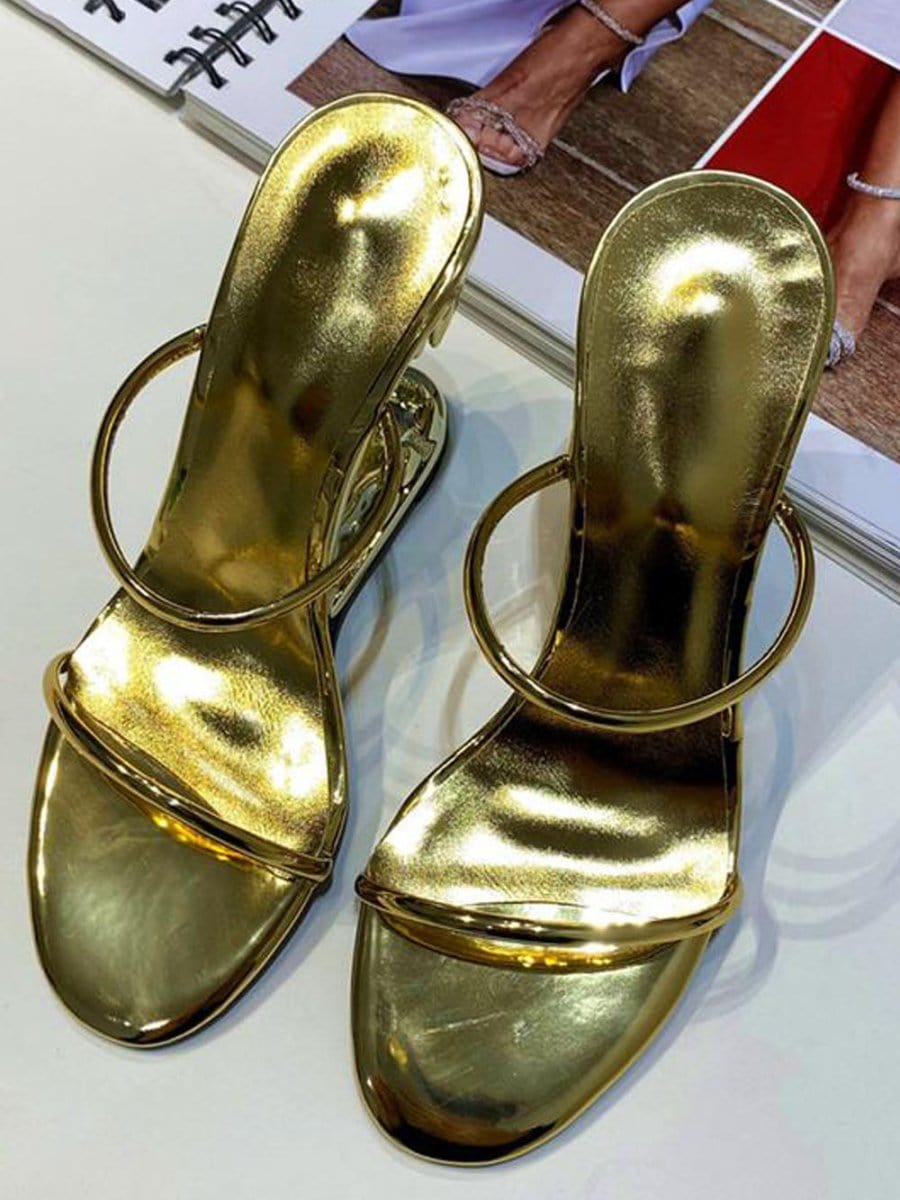 Noah Narrow Band Peep Toe Heel - Fashion Pov