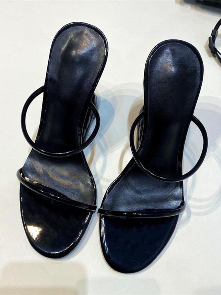 Noah Narrow Band Peep Toe Heel - Fashion Pov