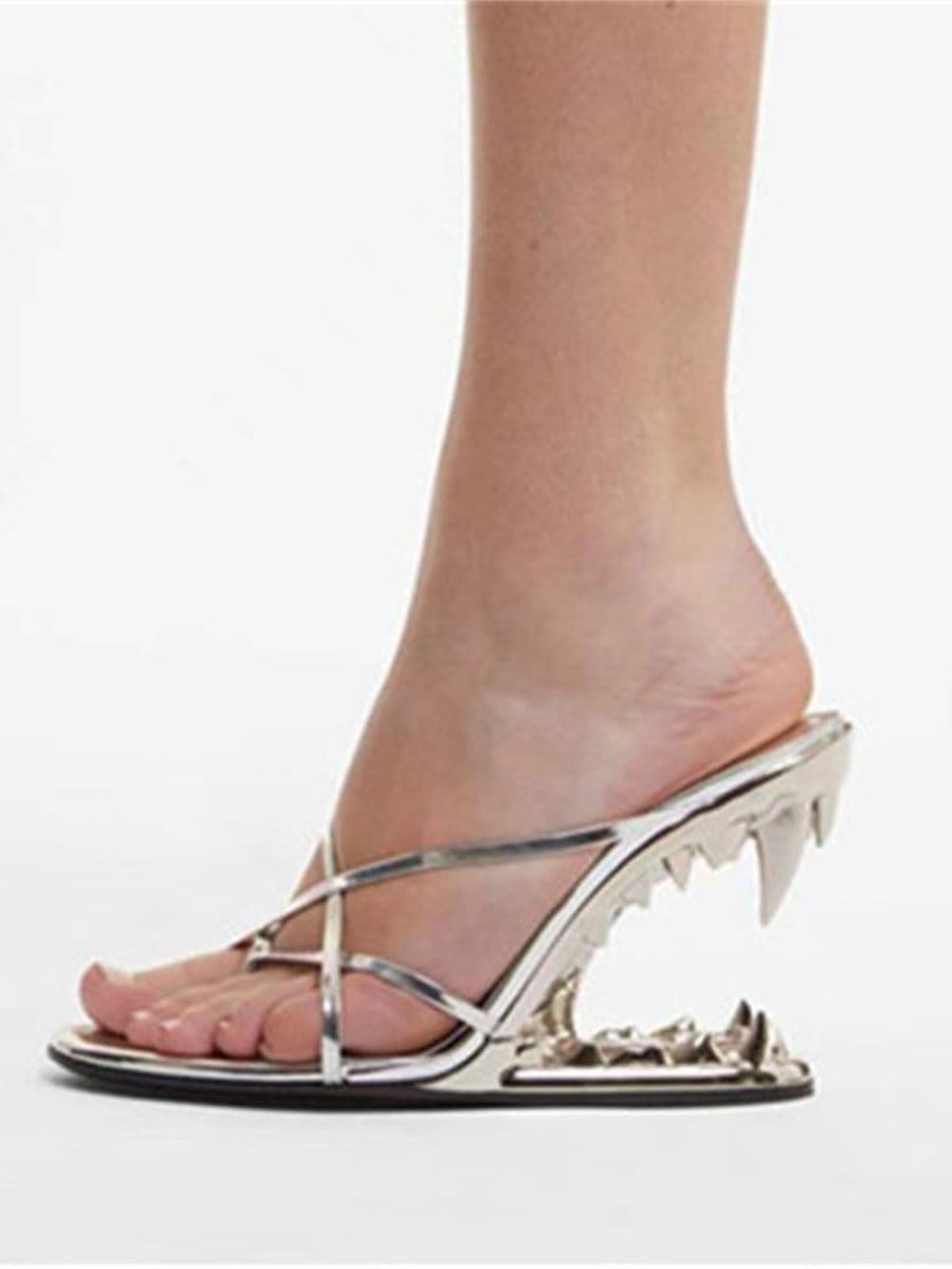 Vivian Flip Flop Peep Toe Heel - Fashion Pov