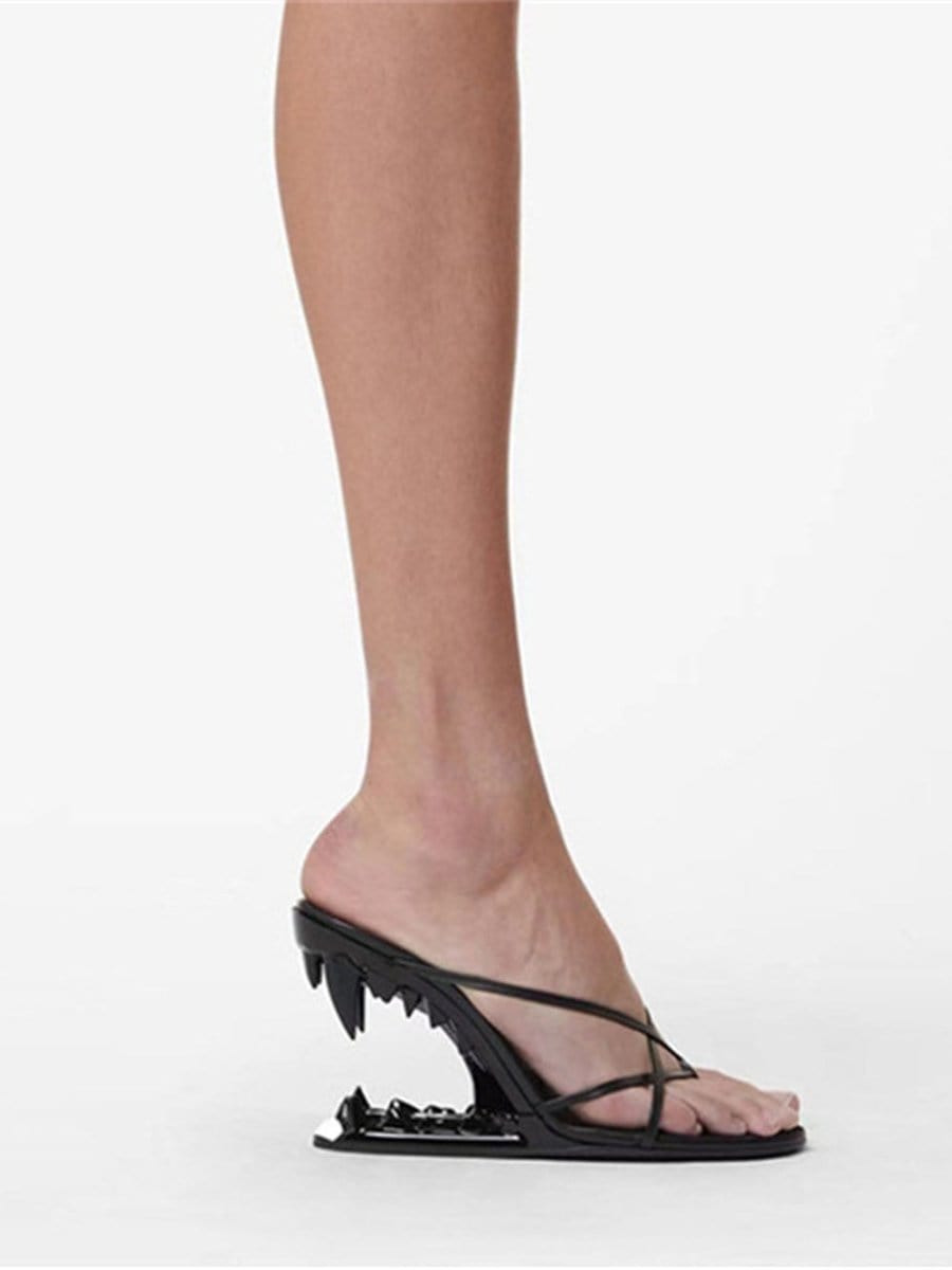 Vivian Flip Flop Peep Toe Heel - Fashion Pov