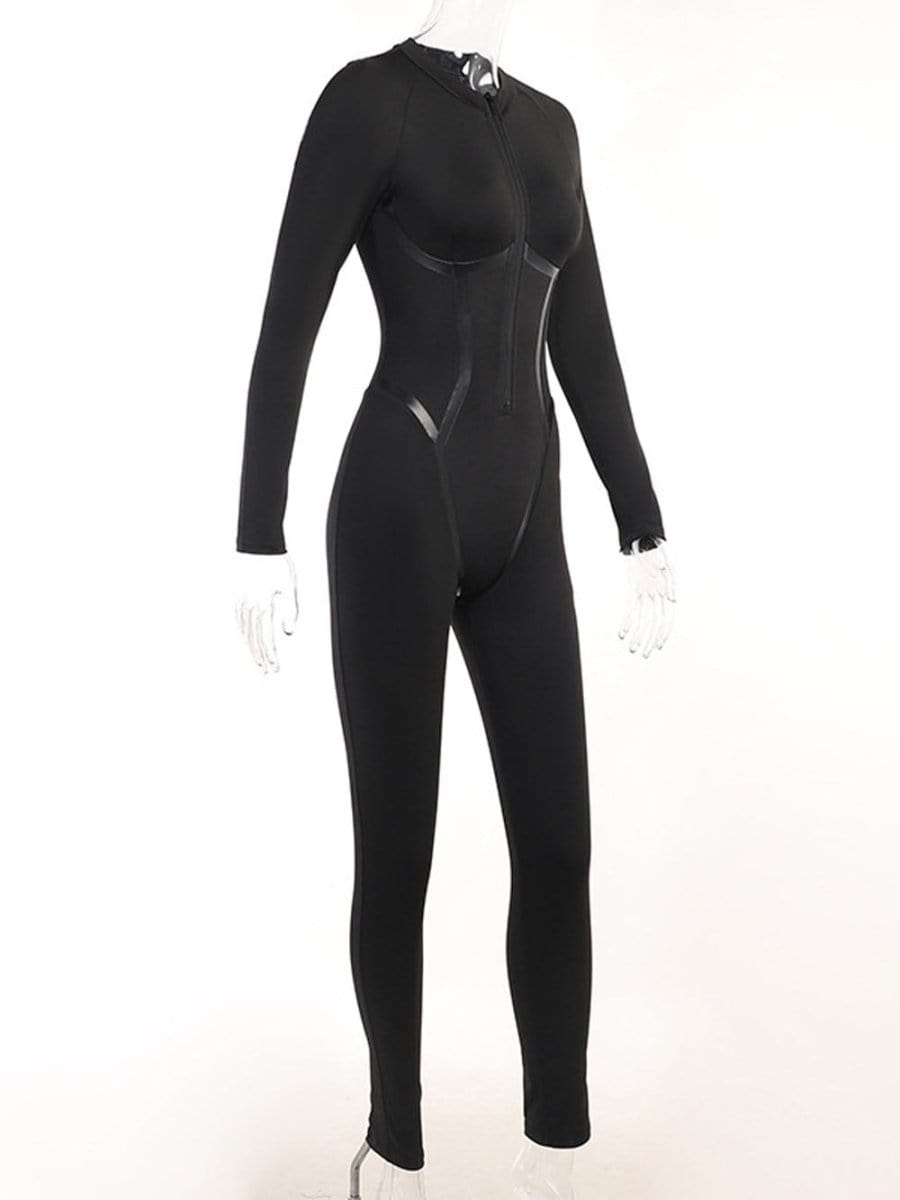 Willow Zipper Sporty Streetwear Jumpsuit - Fashion Pov