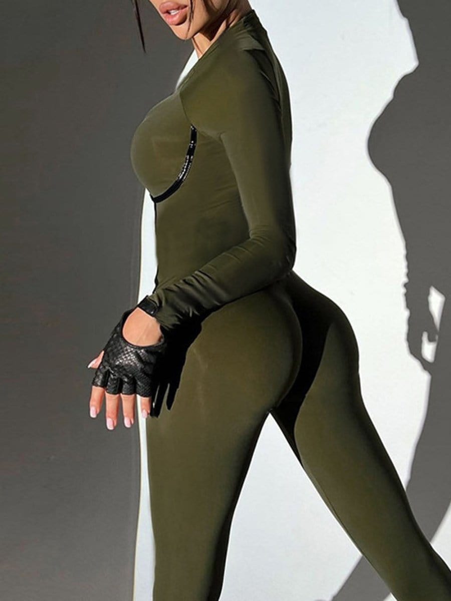 Willow Zipper Sporty Streetwear Jumpsuit - Fashion Pov