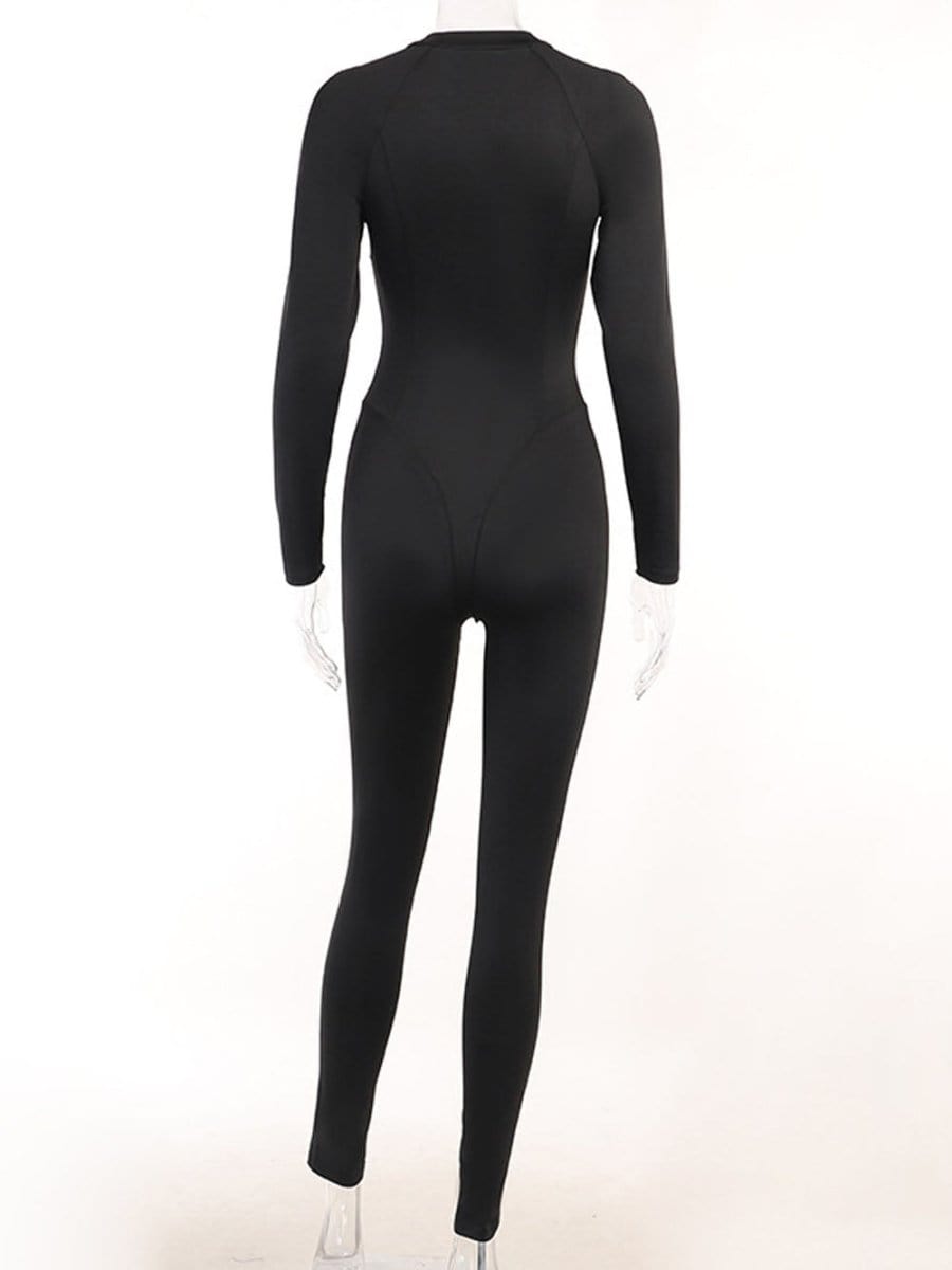 Willow Zipper Sporty Streetwear Jumpsuit - Fashion Pov